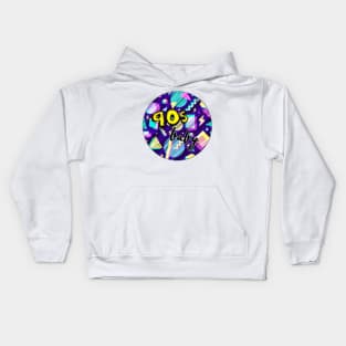 90s baby retro pop art graphic Kids Hoodie